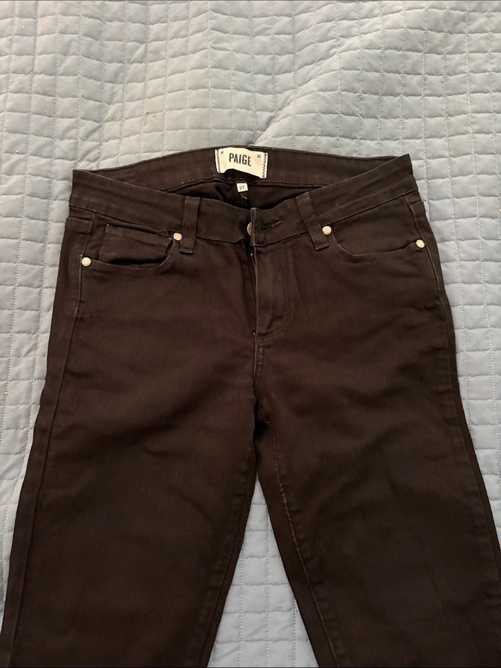 PAIGE High-Rise Black Women's Jeans